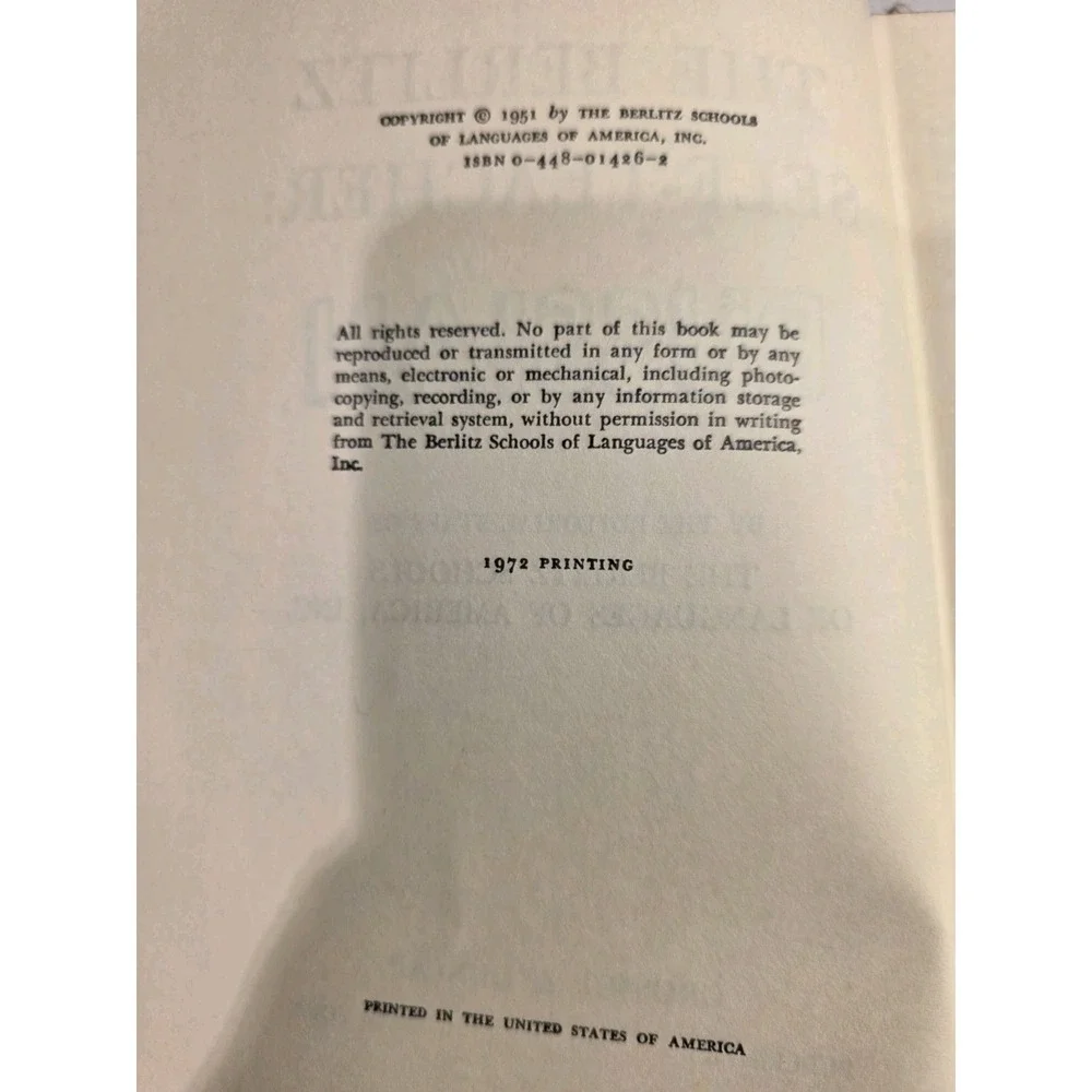 Russian Berlitz Self Teacher Berlitz Schools Of Language 1972 Hardcover Book